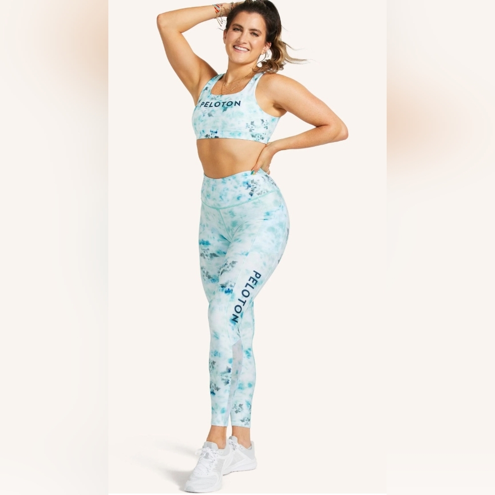 Peloton - Diamond Tie Dye Blue Leggings - Picture 2 of 4
